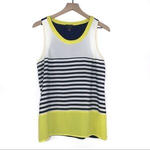 STITCH FIX MARKET & SPRUCE  Alessandra Striped Color Block Tank Top M